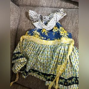 Horse dress floral print